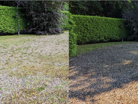 Removing weeds from gravel driveway - Cover Image